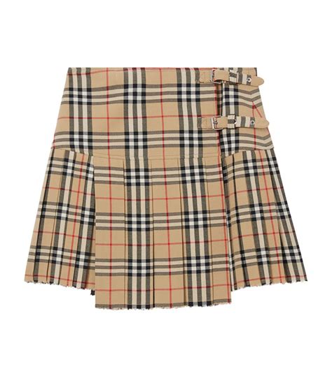 burberry vintage check wool kilt|Womens Burberry neutrals Wool Vintage Check Kilt.